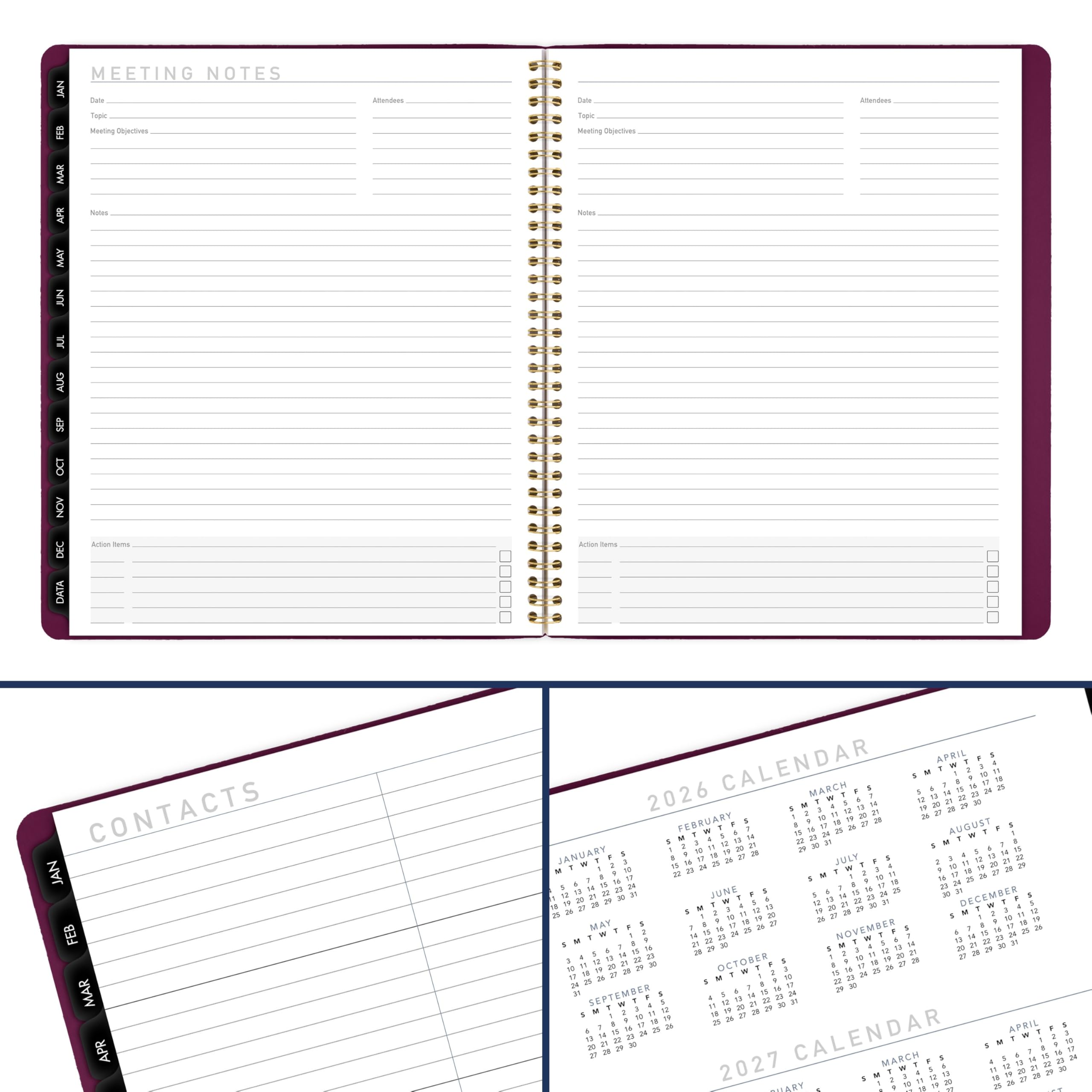 AT-A-GLANCE Agenda 2027, mensile, 22,9 x 27,9 cm, contemporaneo, viola (70250 x 1427)