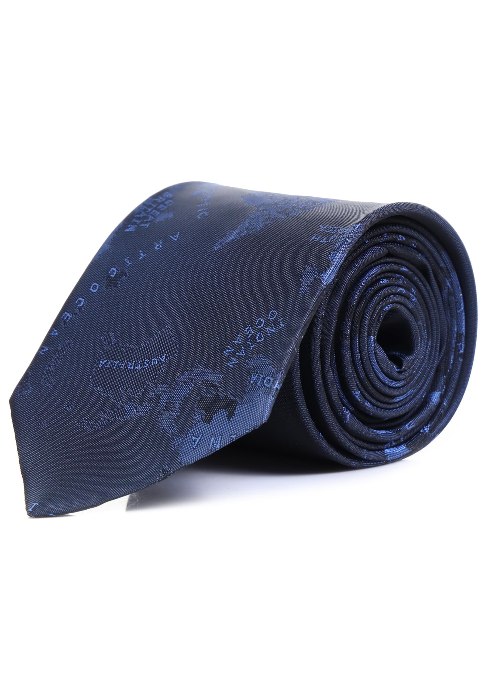 Random Stripe Necktie For Men World Mapp Design Fabric Ties-picture-24