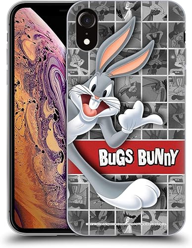 Miniatura 305 de Head Case Designs Funda de gel suave con licencia oficial de Looney Tunes Retro Bugs Bunny compatible con Apple iPhone 11 Pro Max Retro,Blanco y