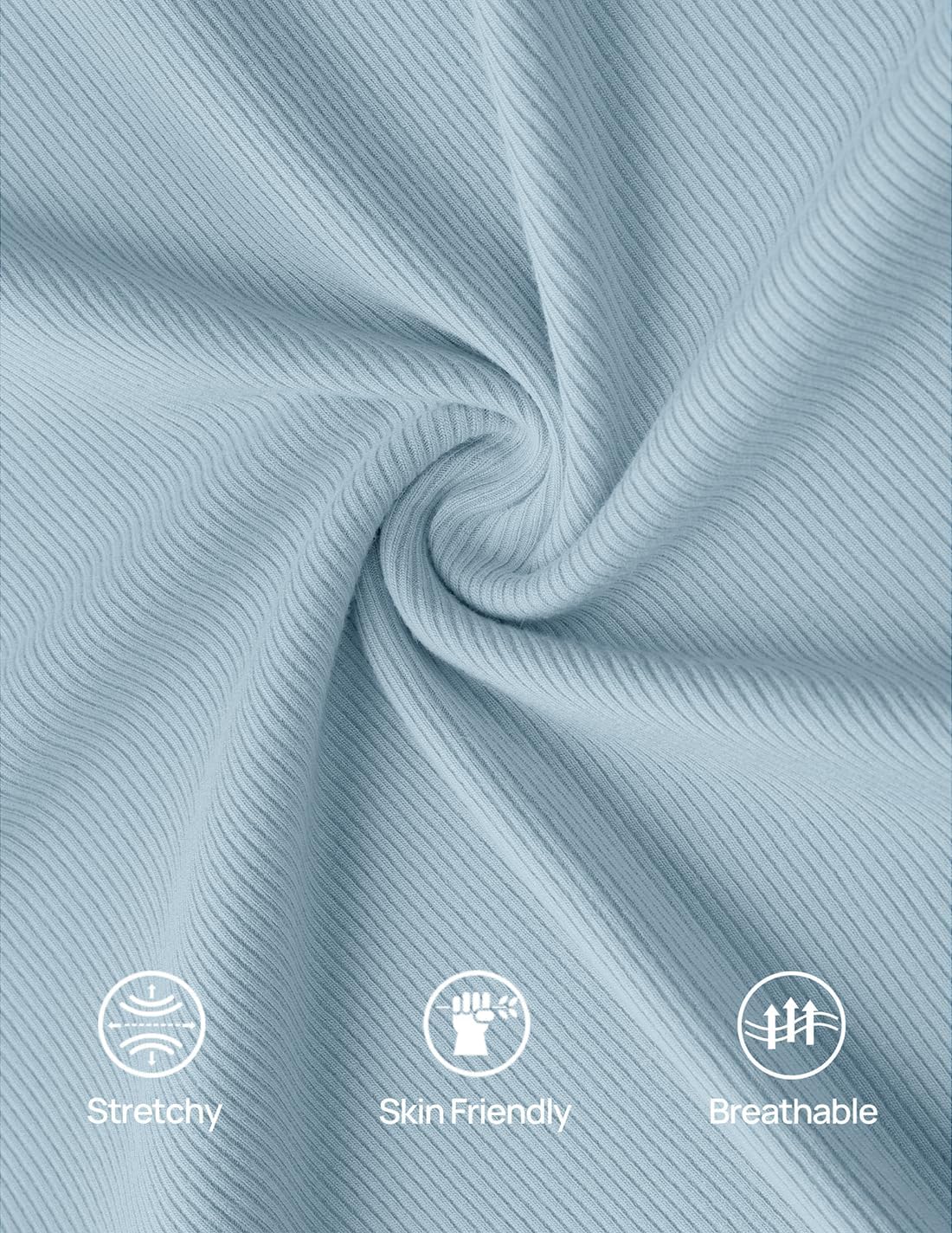 ZESICA Women's Square Neck Puff Sleeve Tops 2026 Summer Ribbed Fitted Casual Work Business Basic T Shirts - Image 6