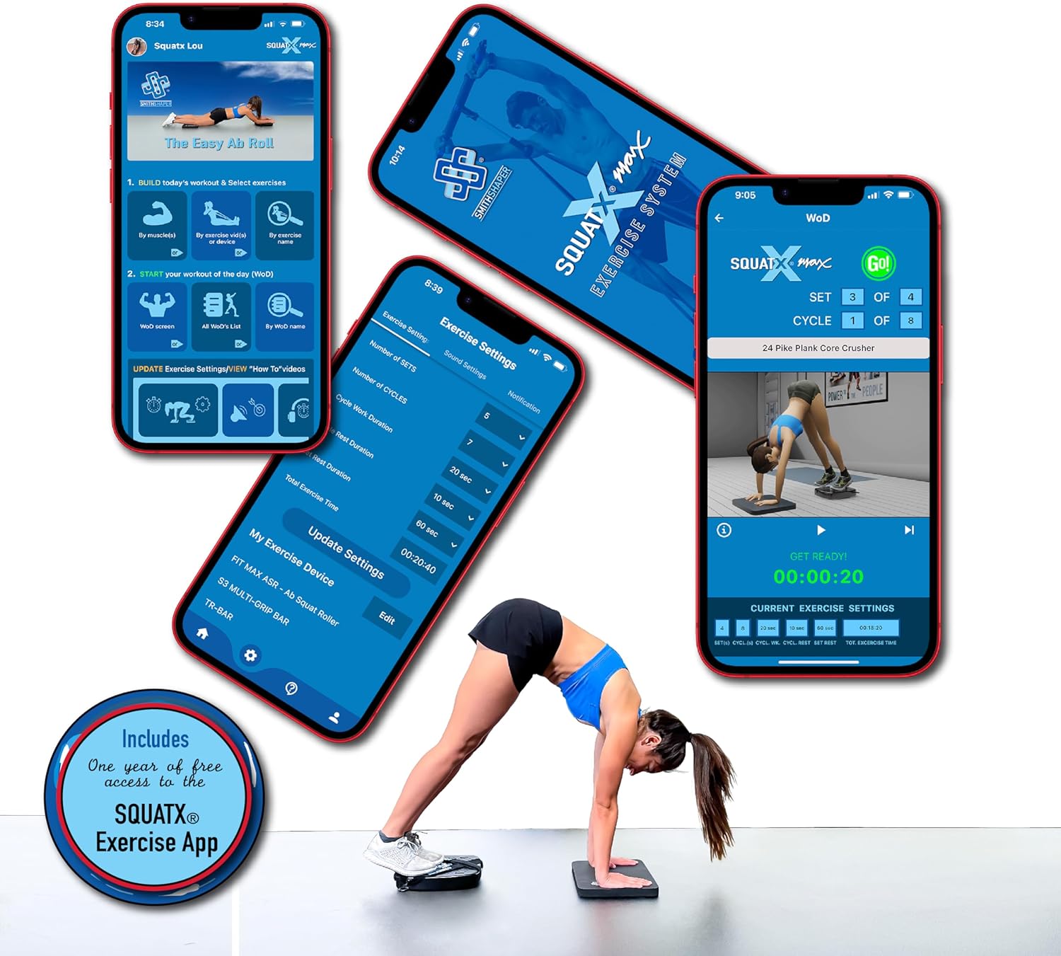 SmithShaper Ab Squat Rider FIT Full Body Home Bhutan Ubuy