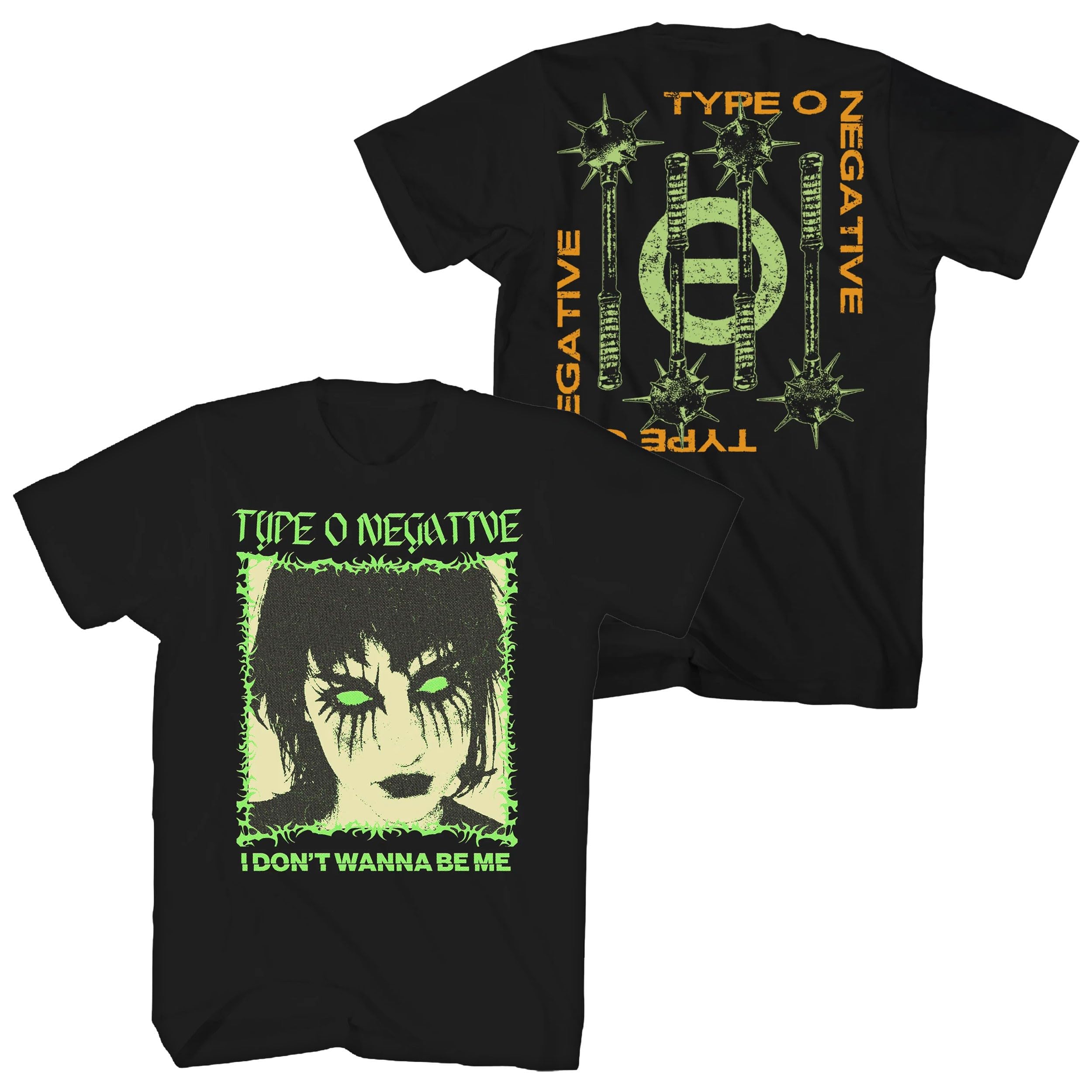 Type O Negative Men's I Don't Want to Be Me Glow T-Shirt Black | Officially Licensed Merchandise
