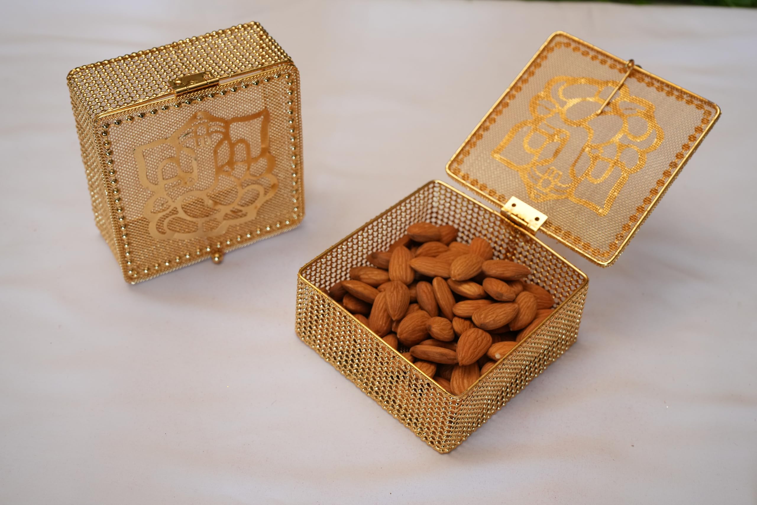 Ganesh Box |All occasions like Wedding,Shagun or Return Gift | Decorative Box For Coin | Gift Box For Wedding | Prasad Box - 4x4 Inches-image-32