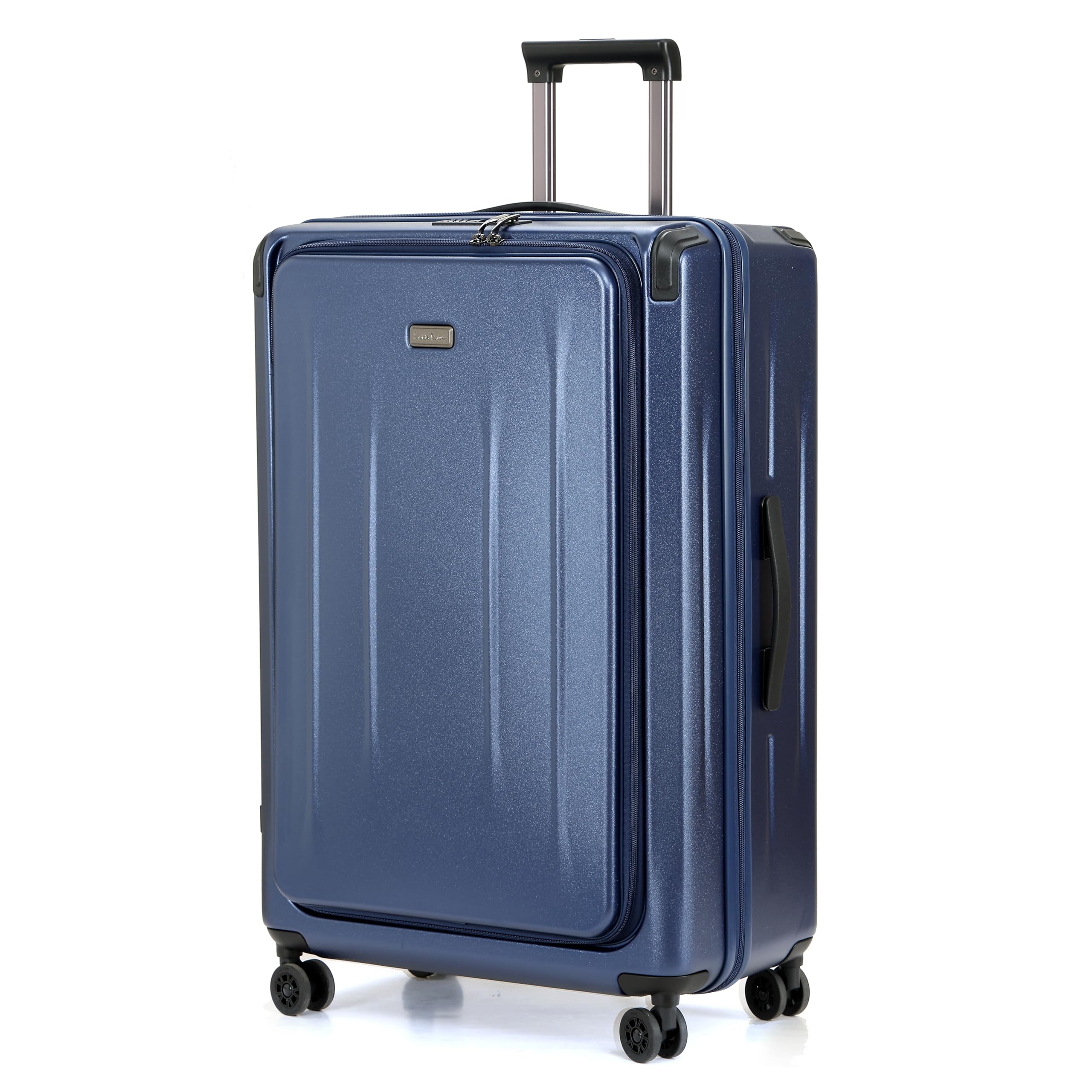 LOUIS KAISER29 Inch Luggage, Top Opening Airline Approved ABS+PC Hard Shell Suitcases with Silent Wheels, TSA Lock,Front Pocket and Wet-dry Separated Six-piece Set (Dark Blue, 29 Inch)