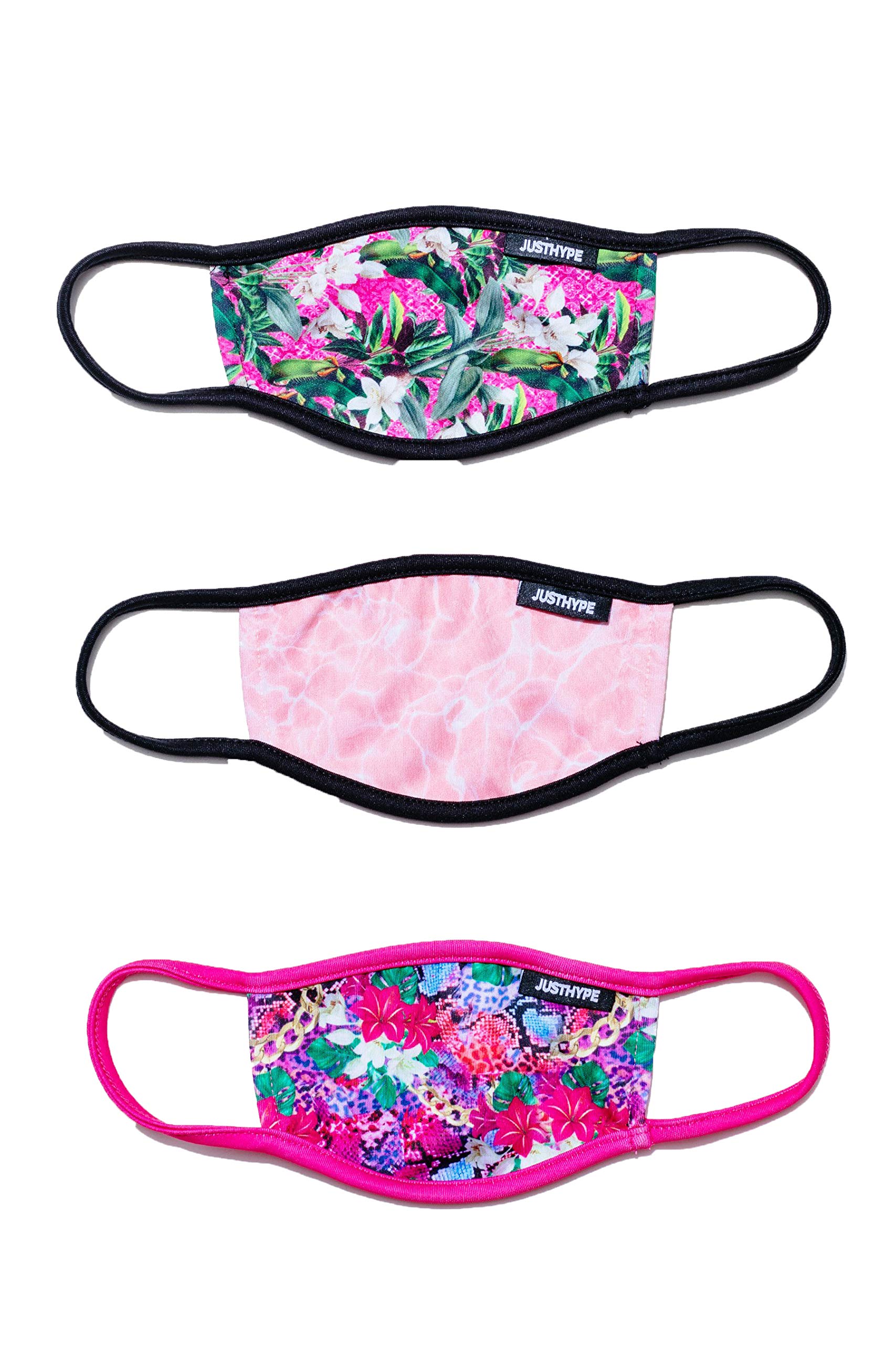 3X KIDS PINK POOL FACE MASK