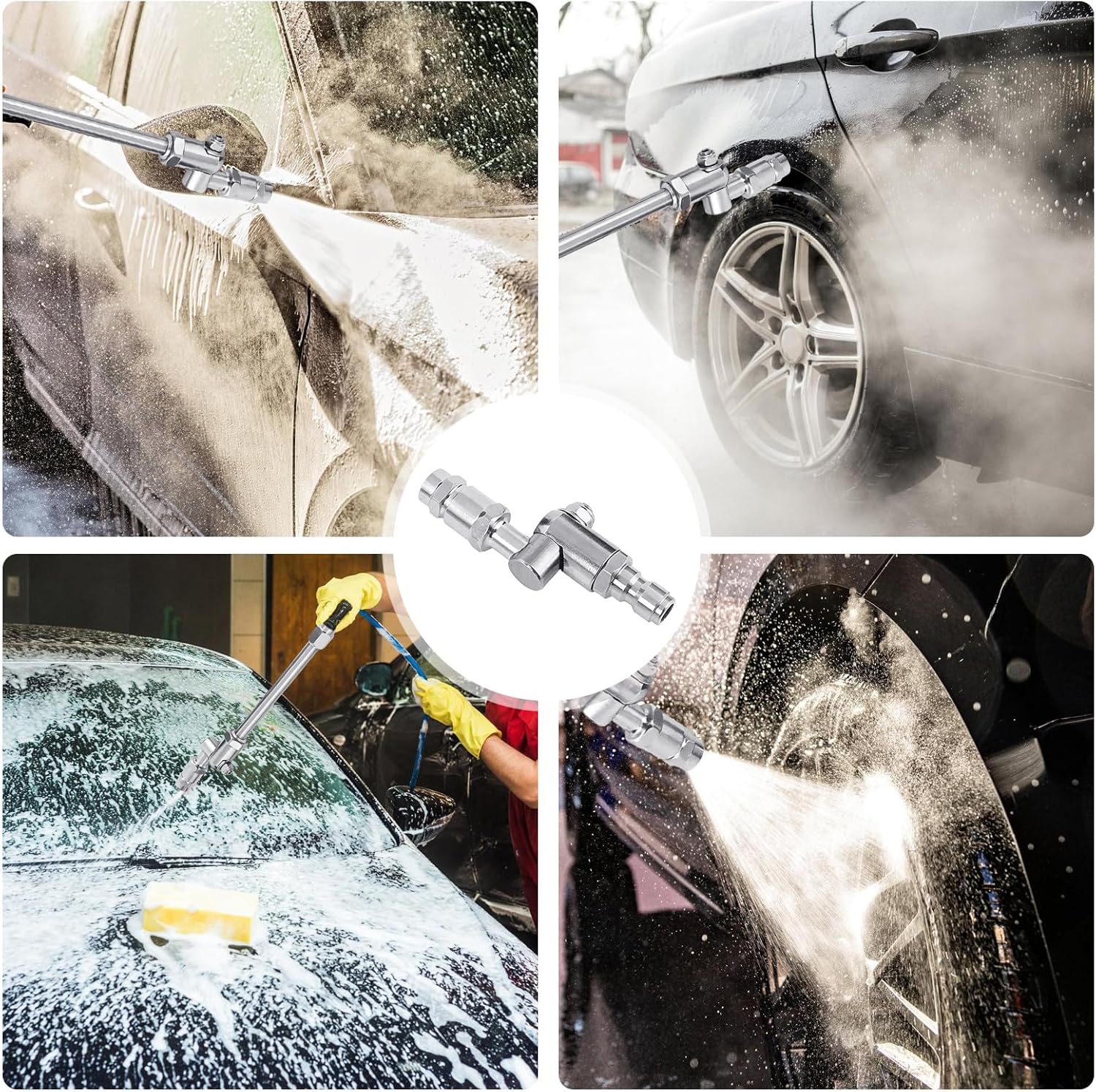 Vehicle Underside Rinse Wand for Pressure Washer, 3 Pieces