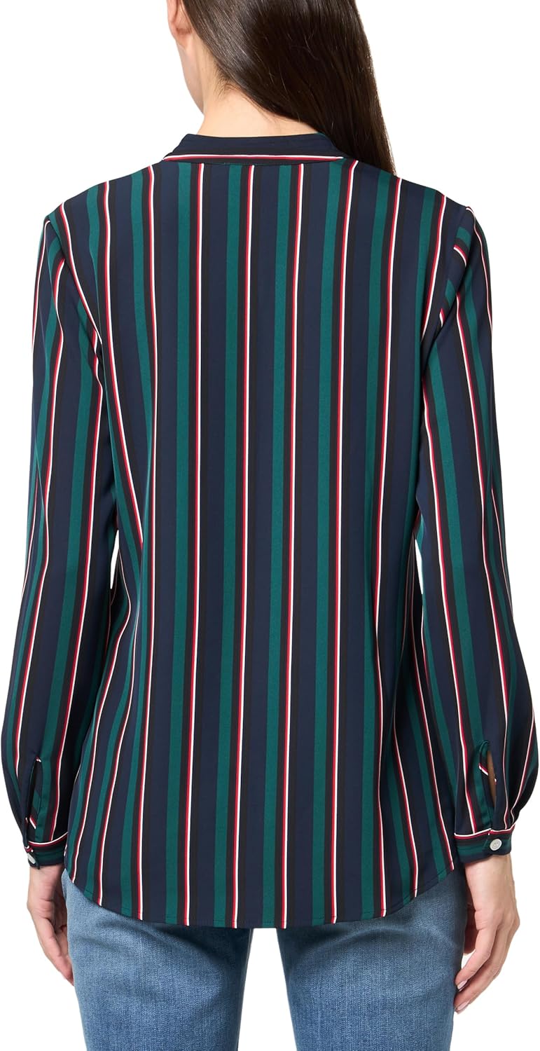 Tommy Hilfiger Womens Striped Long Sleeve Button Up Sportswear Top - Image 2