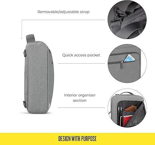 Miniatura 3 de Solo New York Mochila híbrida Utilize Talla única, gris, talla única , Maletín convertible para portátil Duane Hybrid