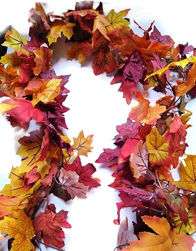 Miniatura 6 de Autumn Leaves Garland for Fall Home Decorating