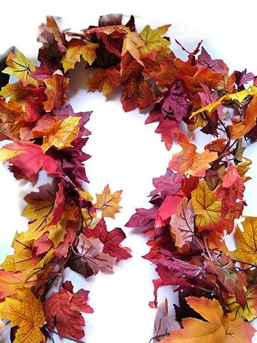 Miniatura 6 de Autumn Leaves Garland for Fall Home Decorating