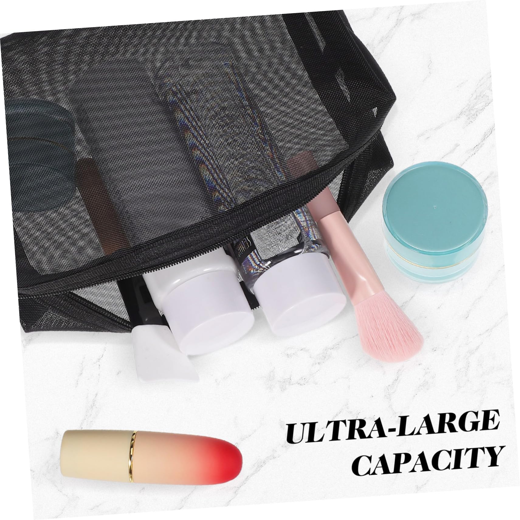 Didiseaon 15 Pièces Cosmétique De Voyage Organisateur Pochette en Maille De Vanité Femmes De Maquillage D'Articles Divers De Rangement De Voyage De Pinceau De