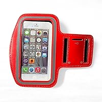 Vista 2 de Brazalete para teléfono celular pequeño de hasta 5.5 pulgadas, elásticos para correr con soporte para llaves, correa de bolsillo, soporte para bolsa