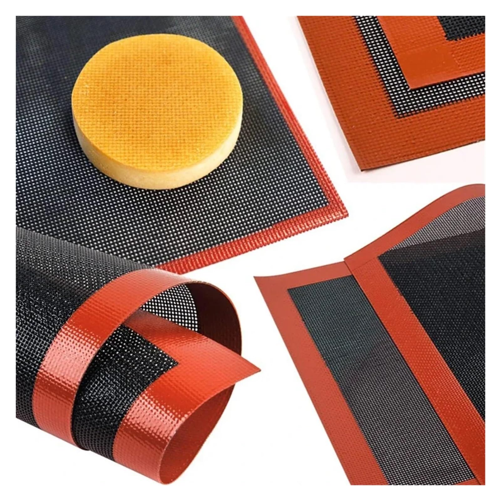 Silikon-Backmatte, antihaftbeschichtet, Backblech-Einlage, Bäckerei-Werkzeug, Backgeschirr-Zubehör(L)