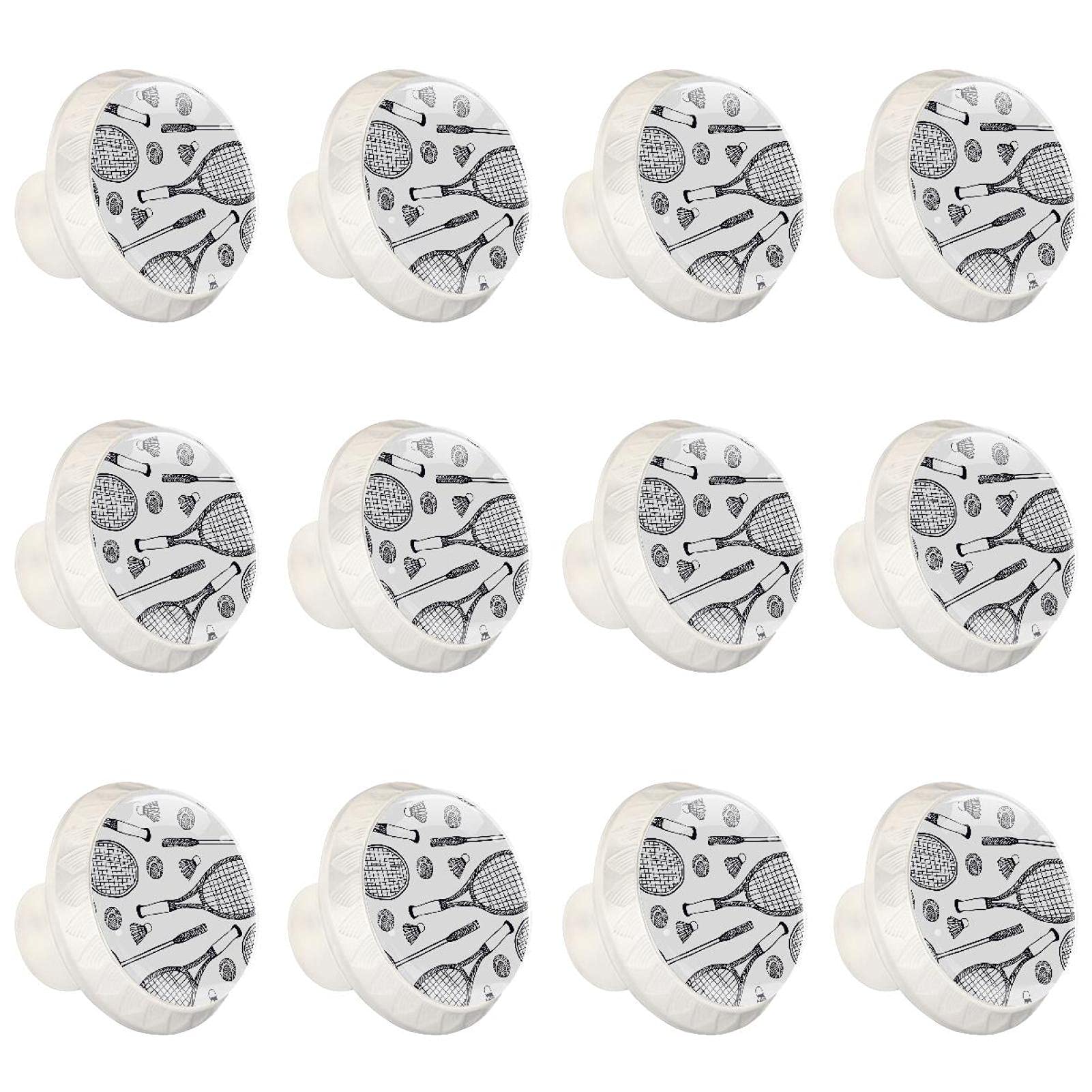 Boutons de cuisine thématiques sport blanc pour décorer la chambre d'enfant et les placards