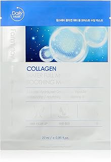 ماسك مهدئ لترطيب كامل للبشرة بماء الكولاجين من فارم ستاي - 27 مل لنوع البشرة كل الأنواعة شريحة