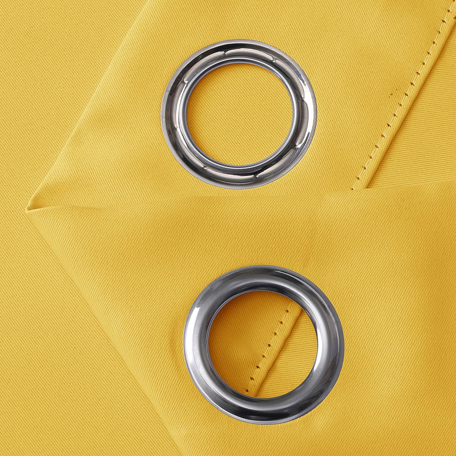 Rideau Thermique Jaune Moutarde Rideaux occultants, Rideaux occultants pour Porte d’entrée Rideaux pour Chambre à Coucher 210 cm de Long, Rideau Thermique Protection Contre Le Froid 210 cm de