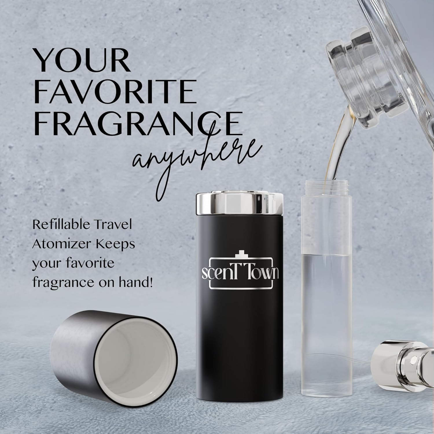 Scentown Mens Cologne Gift Sets Mini Bottle – Designer Mens Cologne Sampler Sets with Empty Refillable Atomizer – Box Includes Versace, Moschino, Mont Blanc, Jimmy Choo Travel Size (0.17 Oz Each) - Image 7