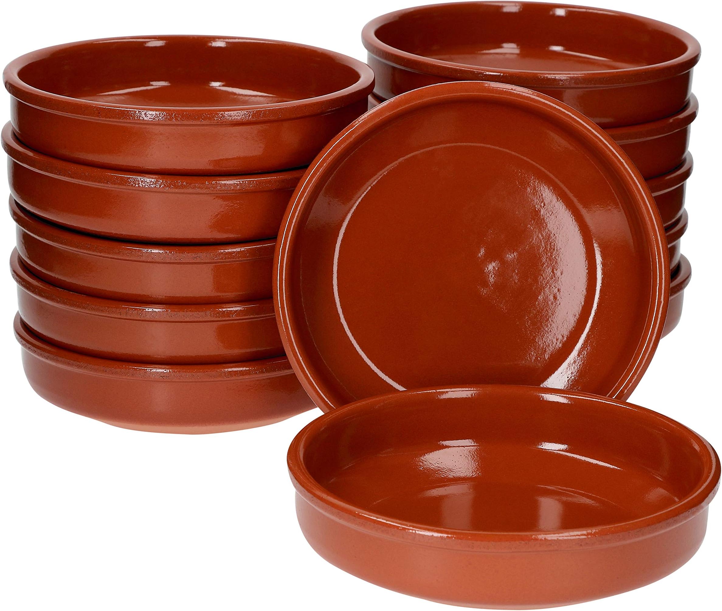 Plat En Terre Cuite MamboCat Lot De 6 Gobelets En Argile I Entièrement émaillés I 175 Ml I Méditerranéen I Unique Fait à La Main I Met-Pott I Tasse En Argile I