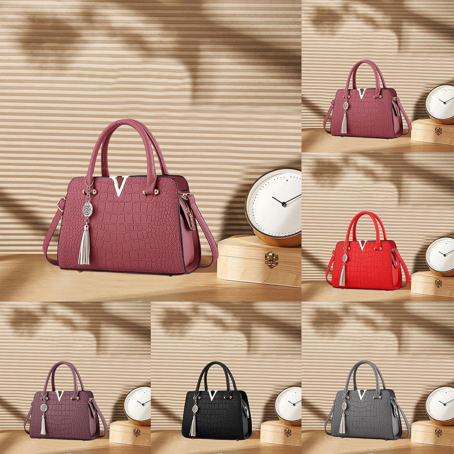 Purses and Handbags for Women Leather Tote Shoulder Bag Top Handle Medium Satchel for Ladies