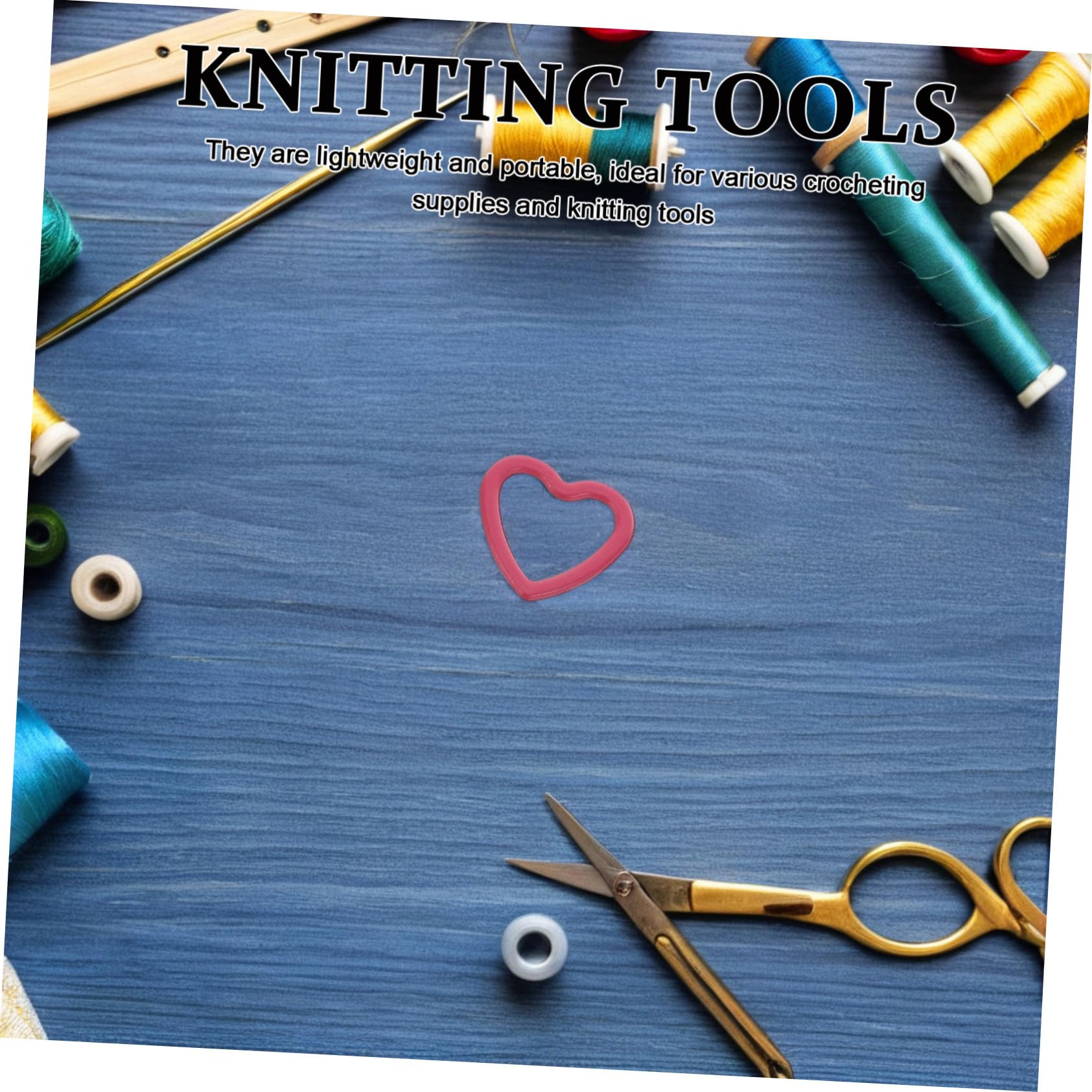 AUTSUPPL 240 Piezas Marcadores de Punto Corazón Metálicos Duraderos para Crochet y Tejer Clips Removibles Bloqueo Fácil para Proyectos DIY Manualidades