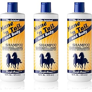 Mane 'n Tail Original Formula For Thicker Fuller Stronger Hair 16 oz (3 pack Shampoo)