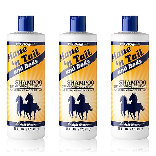 Mane 'n Tail Fórmula original para un cabello más grueso y más fuerte, 16 onzas (paquete de 3 champú)