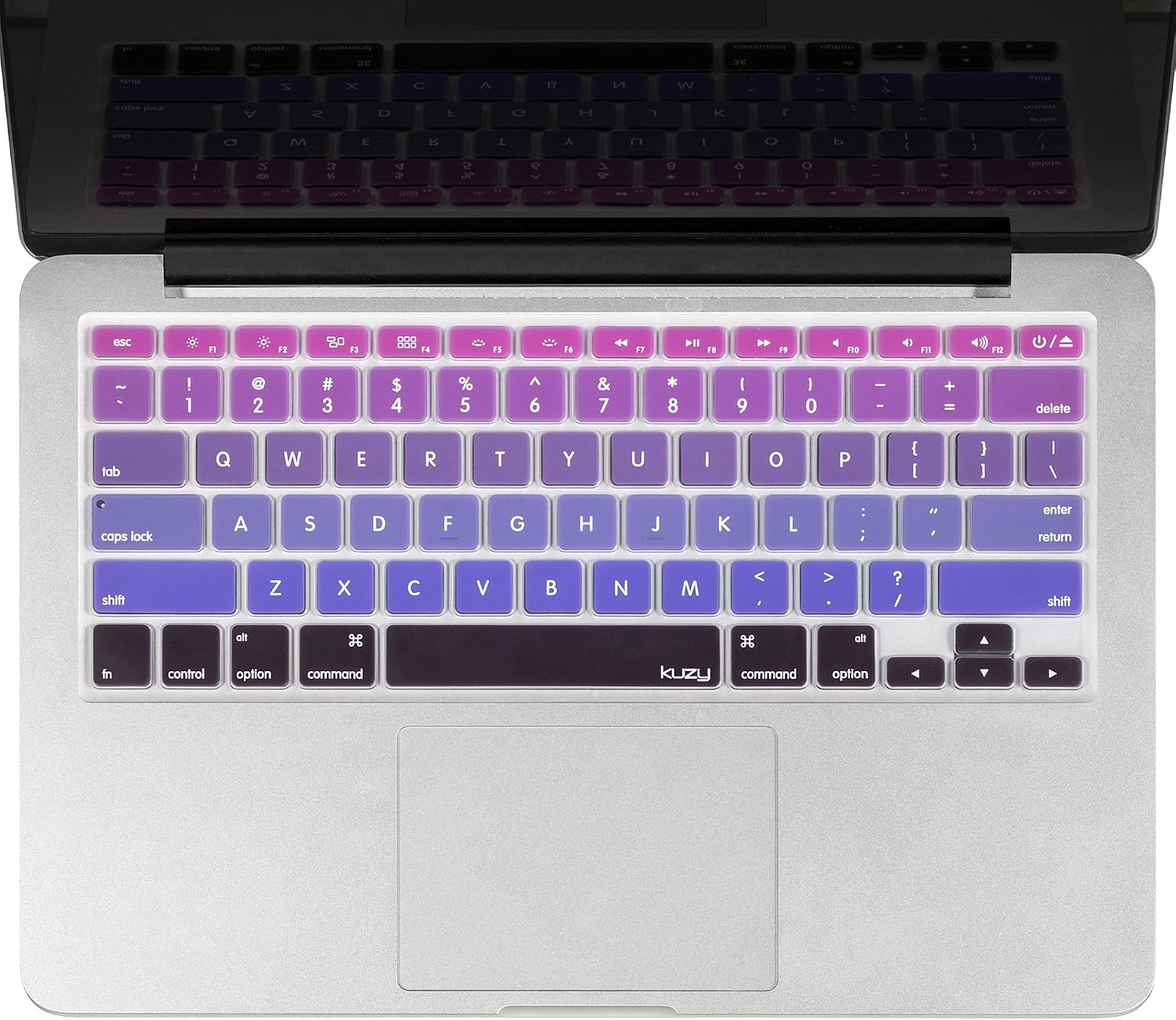 Kuzy Compatible with MacBook Air 13 inch 2020 A2337 M1 A2179 with Retina Display and Touch ID Silicone Key Board Protective Skin Protector, Apple MacBook Air 2020 Keyboard Cover, Purple