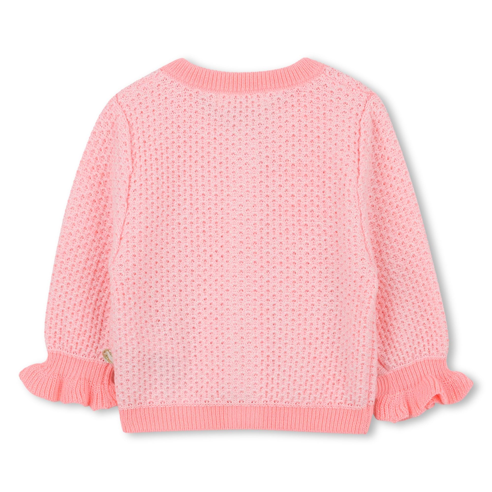 Billieblush Sweter dziewczęcy typu kardigan, U21435, Brzoskwinia, 12 Miesięcy