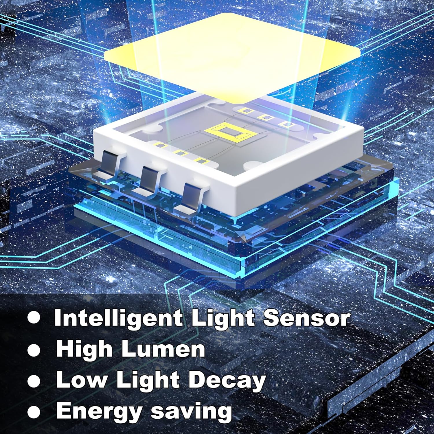 Ofuray Solar Flag Pole Light Outdoor,Dimmable Brightest Flag Pole Light Solar Powered, American Flag Coverage Led Solar Flag Pole Lights Outdoor Dusk to Dawn fit 1.5''-4'' Flagpole for House - Image 5