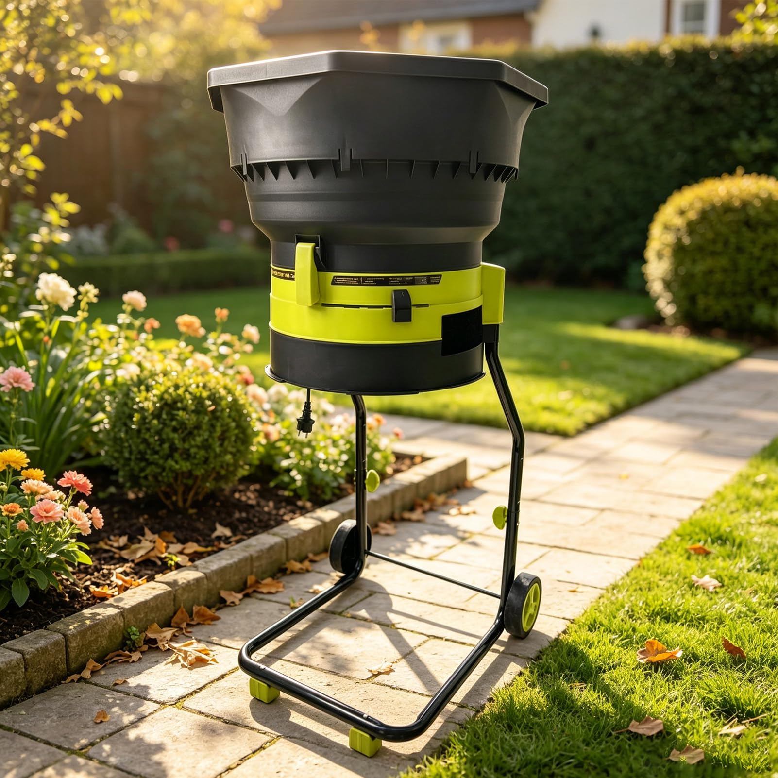 Mulcher & Broyeur sans Lame pour Feuilles De Jardin,2500 W