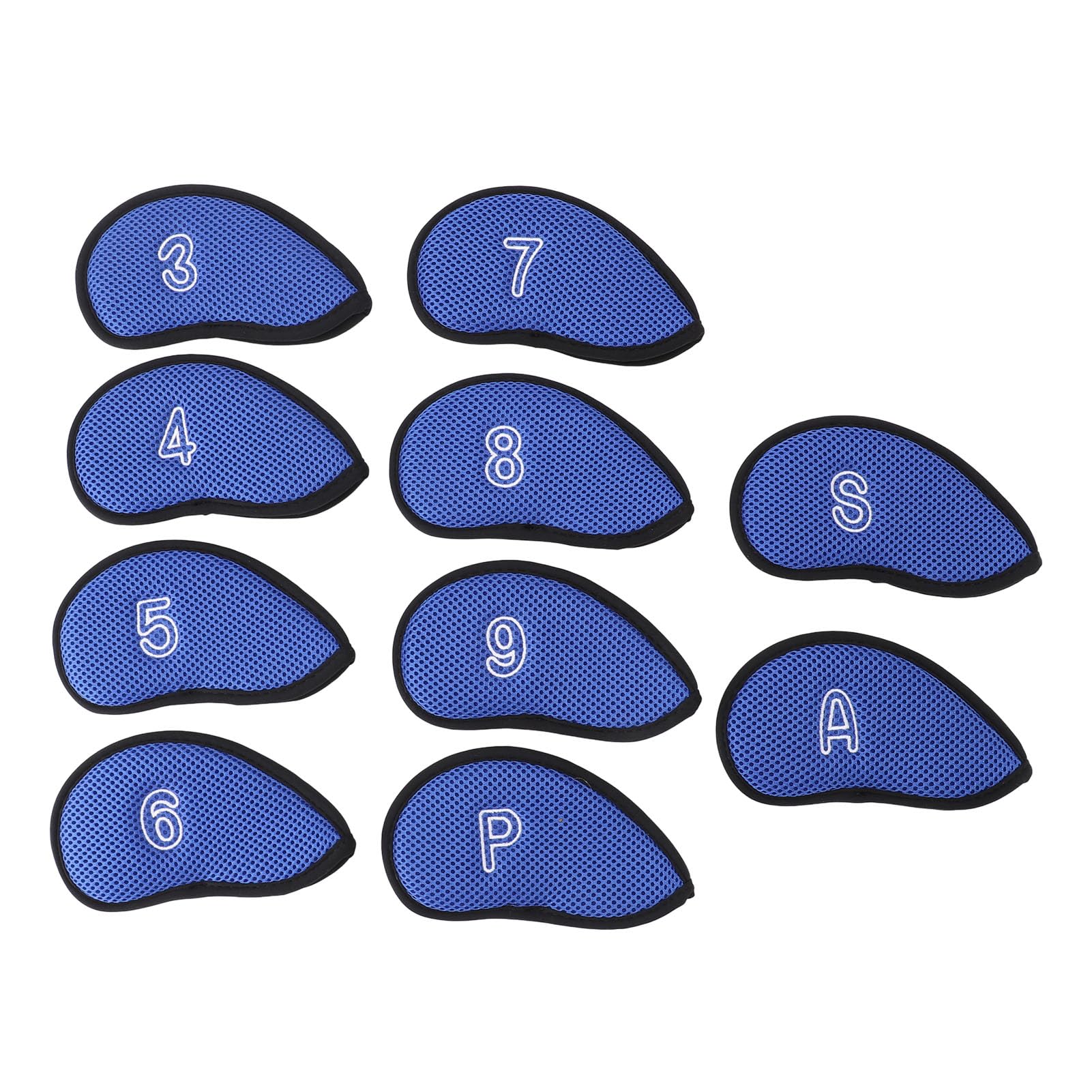 10 Pezzi Nuovi Set di Coperture per Ferri da Golf a Rete Copri Testa per Mazza da Golf Adatti Alla Maggior Parte dei Ferri, Copri Testa da Golf Utilizzano Tessuto a Rete in Nylon