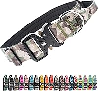 Vista 48 de TSPRO Collares Premium para Perros Collar Táctico para Perro con Parche y Hebilla de Metal de Liberación Rápida de Servicio Pesado Duradero Grueso