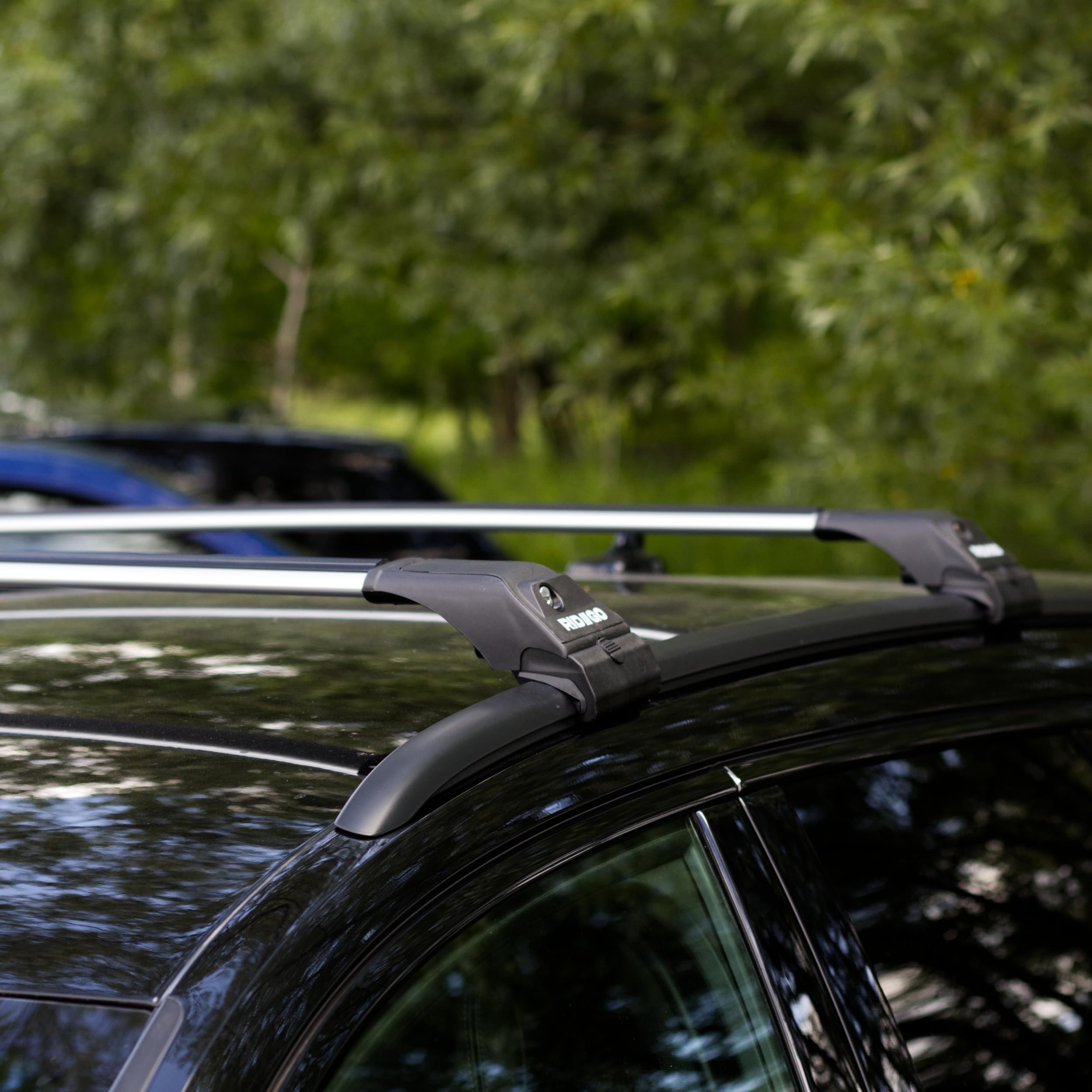 RIDIGO AERO Dachträger für Kia XCeed 1 I ab 2019 | Aluminium, 75 kg Tragkraft, geschlossene Dachreling, Silber