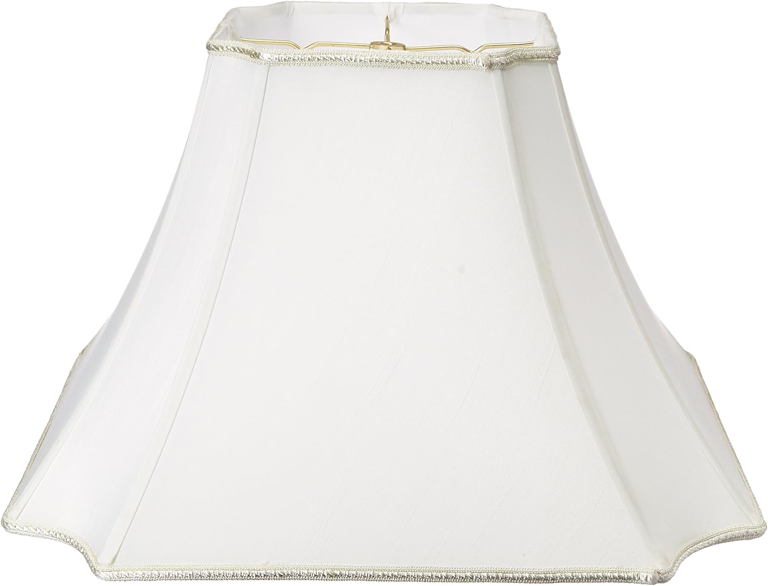 Royal Designs Square Bell with Inverted Corners Designer Lamp Shade, Antique Gold, 7 x 16 x 11.5