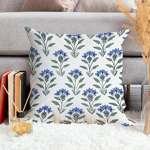 Vista 61 de ArogGeld Fundas de cojín asiáticas escénicas elegantes chinoiserie, diseño de loto verde, pájaros, jardines, funda de almohada para sofá