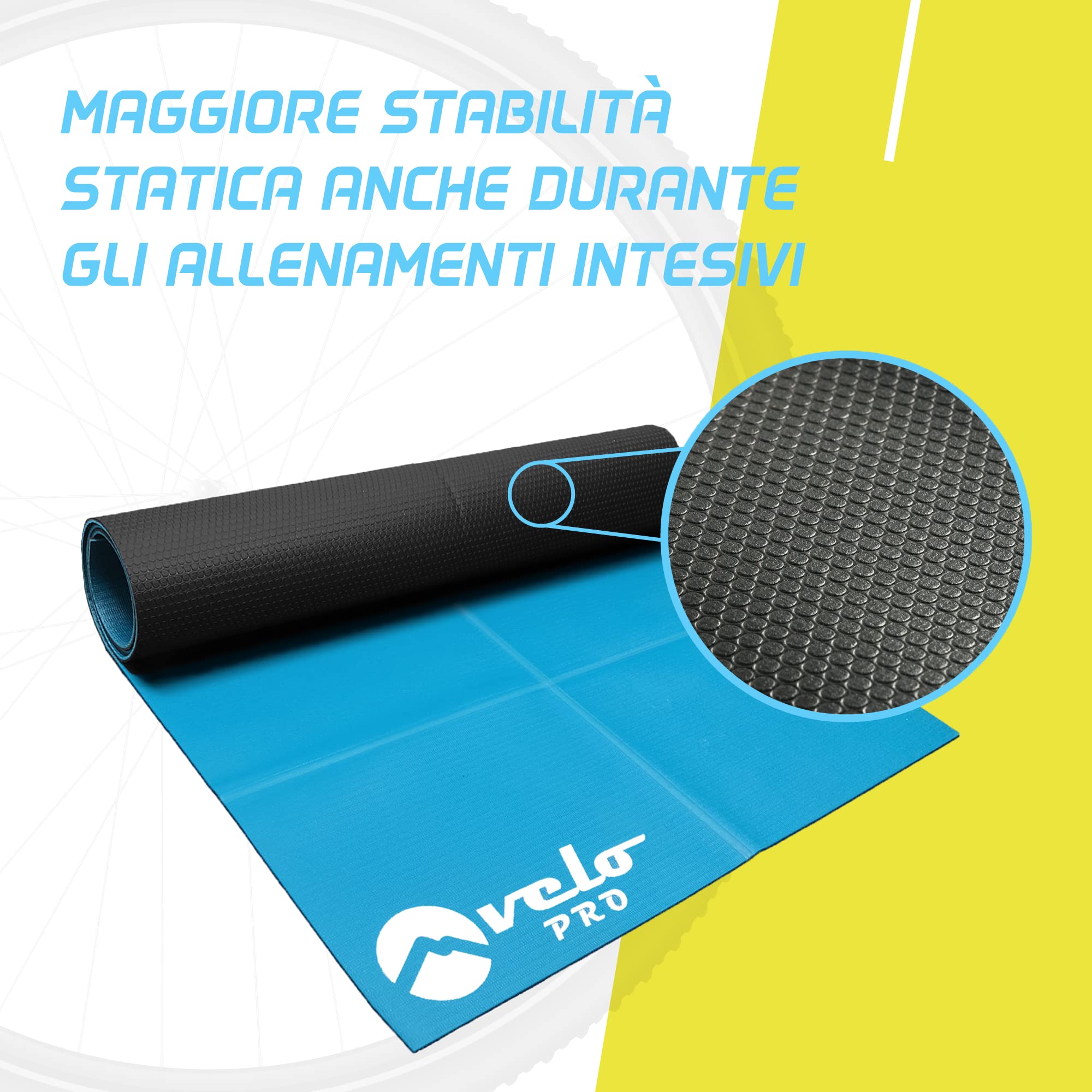Tappetino da ginnastica resistente - Tappetino da palestra antiscivolo multiuso - Protezione per il pavimento per attrezzatura da allenamento in casa - tappetino per yoga, pilates e cross trainer