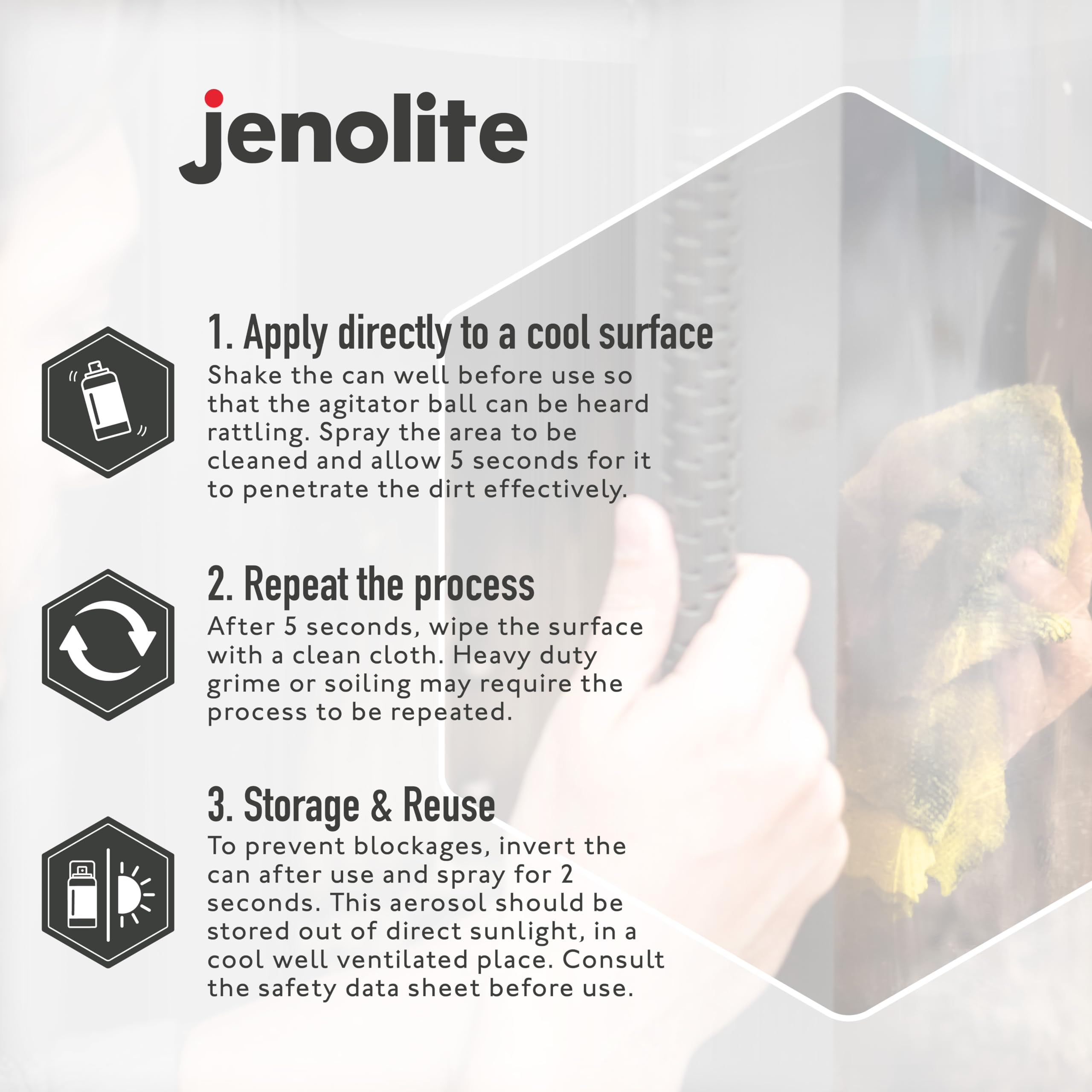 JENOLITE Detergente per vetri stufa | 3 x 400 ml | Rimuove fuliggine, cenere, carbonio, grasso e catrame | Ideale per bruciatori a legna/stufa/piani cottura..