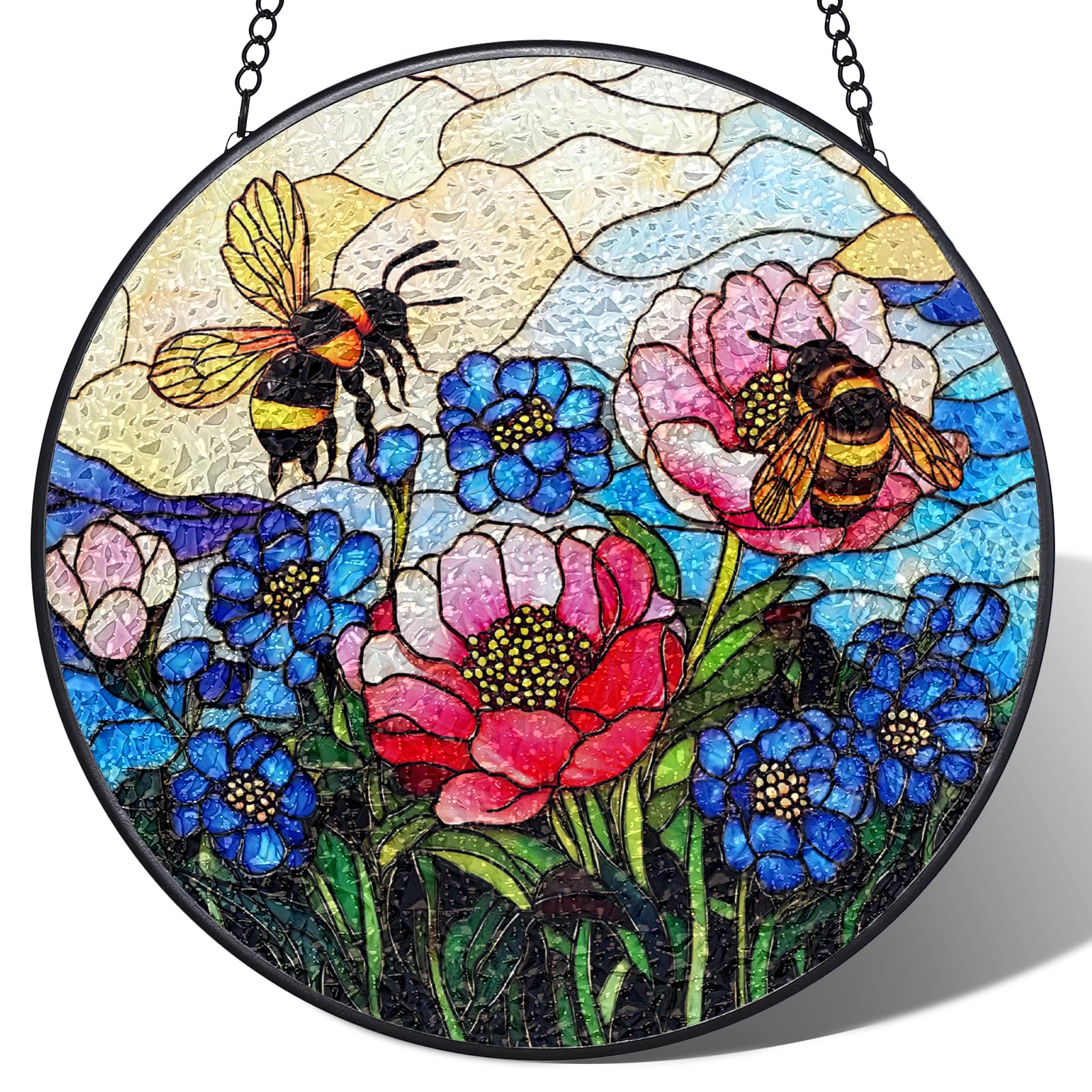 Attrape-soleil abeille en verre pour égayer une pièce sombre et triste