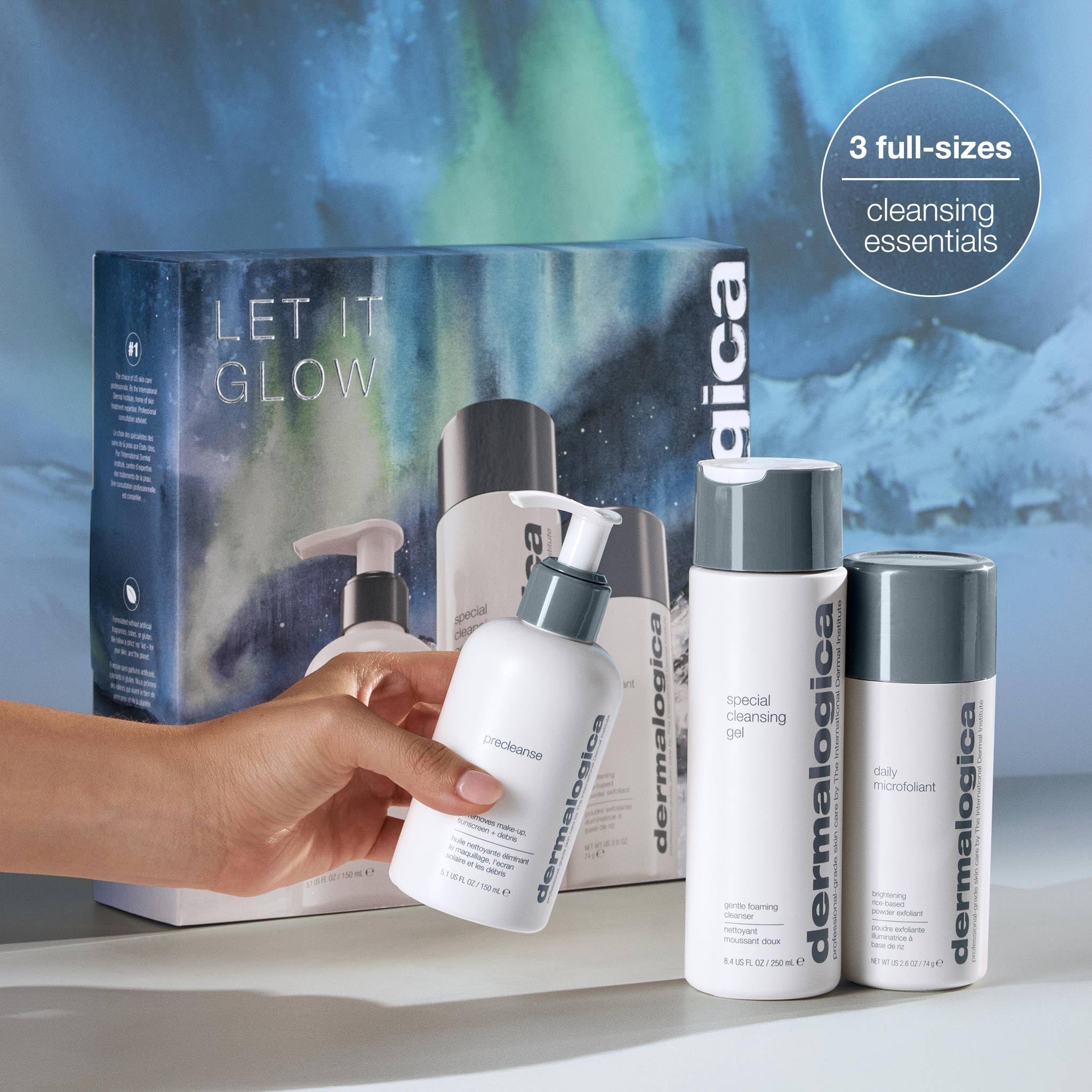 Dermalogica Set regalo di Natale bestseller - Set regalo con: Daily Microfoliant, Special Cleansing Gel, PreCleanse