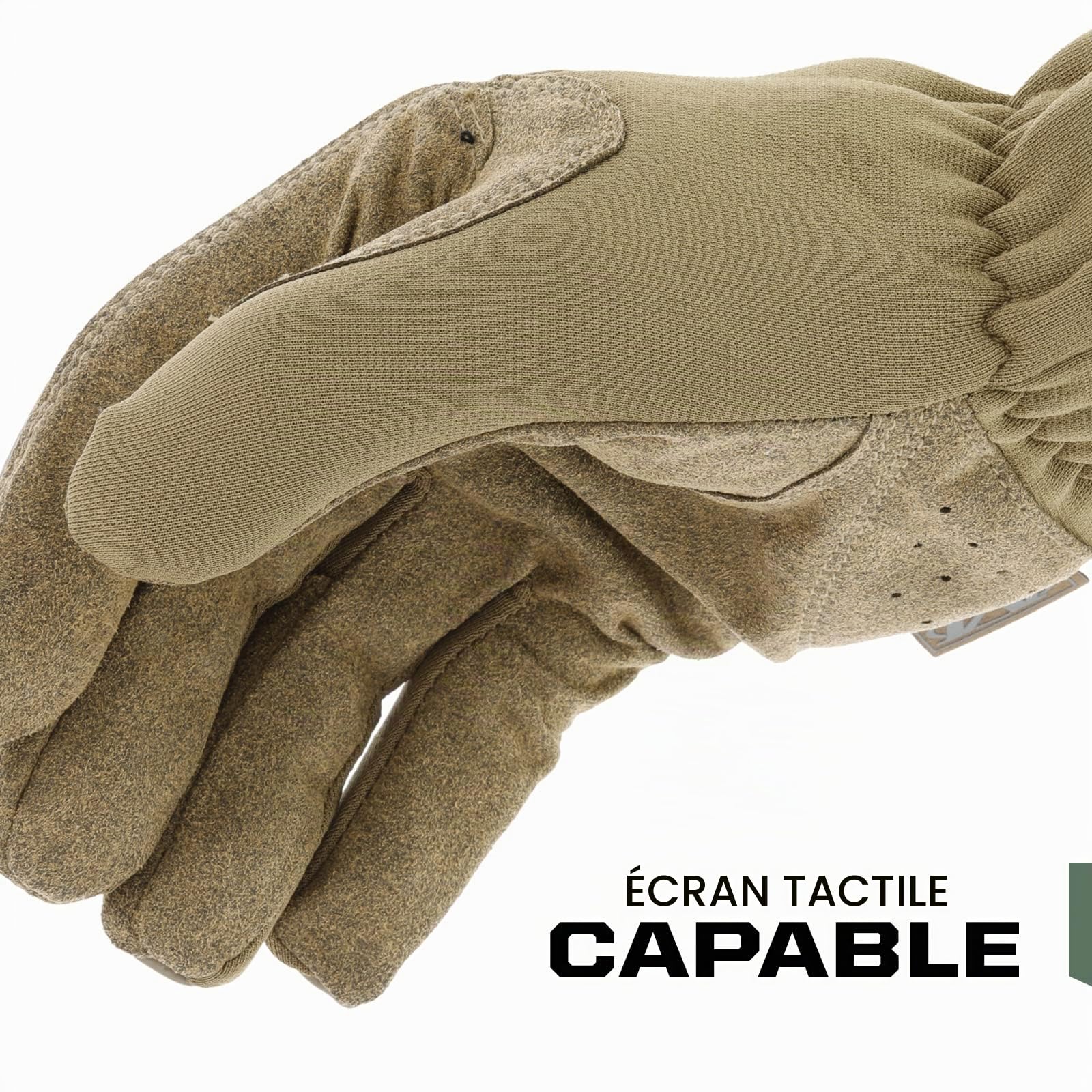 Mechanix Wear - FastFit Coyote Touch Screen Gants (Large, Marron)