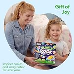 JOYIN 90+ PCS Kit de peinture rock- Glow in The Dark Rock Kit, Jouet Cadeau, Arts et Artisanats pour les Enfants Ages 4-12, Fournitures d'art, Cadeaux de Pâques pour les enfants, Kits de peinture artisanaux pour enfants, Jouets pour les garçons filles 3 4 5 6 7 8 9 10, Cadeau de fête pour anniversaire