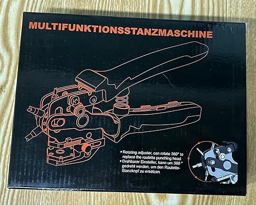 Miniatura 8 de Preciva - Alicates perforadores giratorios con diseño de borde de corte en forma de V, 6 tamaños de agujeros utilizados para cuero, cinturones,