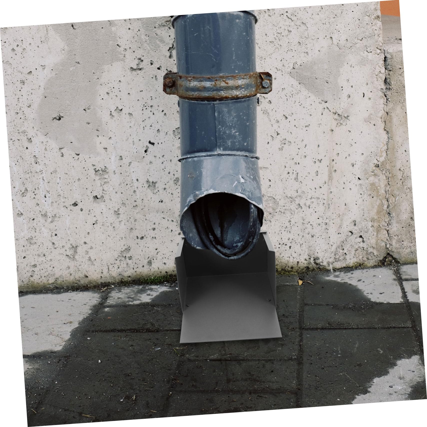 SEWACC Bajante de Lluvia de Aleación de Aluminio de Extensión en Canalón Antisalpicaduras Bloque Recolección de Agua Gran Capacidad y Exteriores