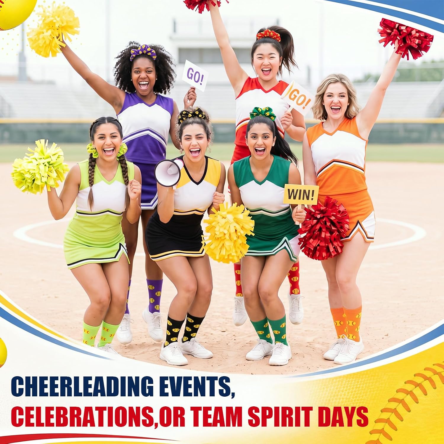 12 Sets/ 24 Pcs Sport Team Gifts for Teen Girls
