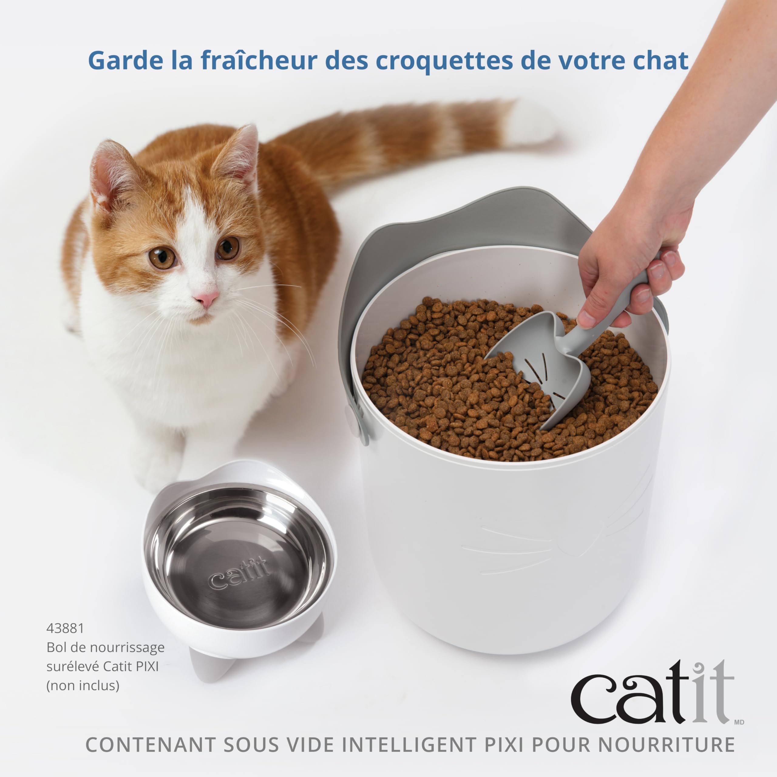 Catit Contenedor de pienso para gato al Vacío PIXI