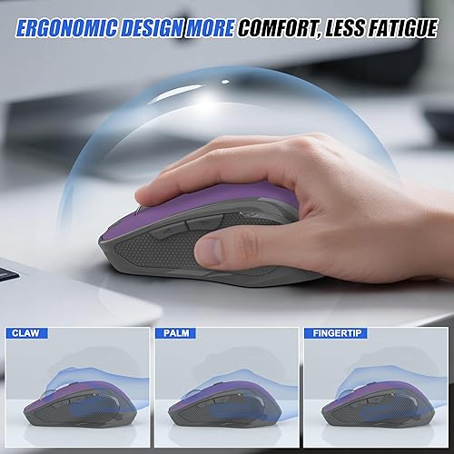 Miniatura 7 de Ratón inalámbrico de oficina - Morado