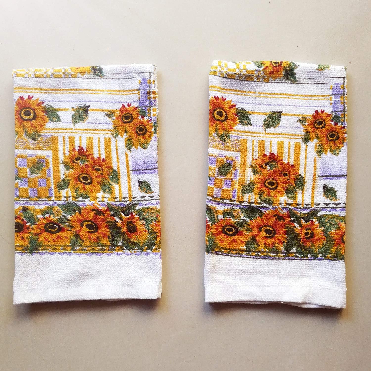 PXIYOU 6-Piece Sunflower Oven Mitts and Potholders Dish Towles Set for Cooking Baking Mom Gift Home Decor