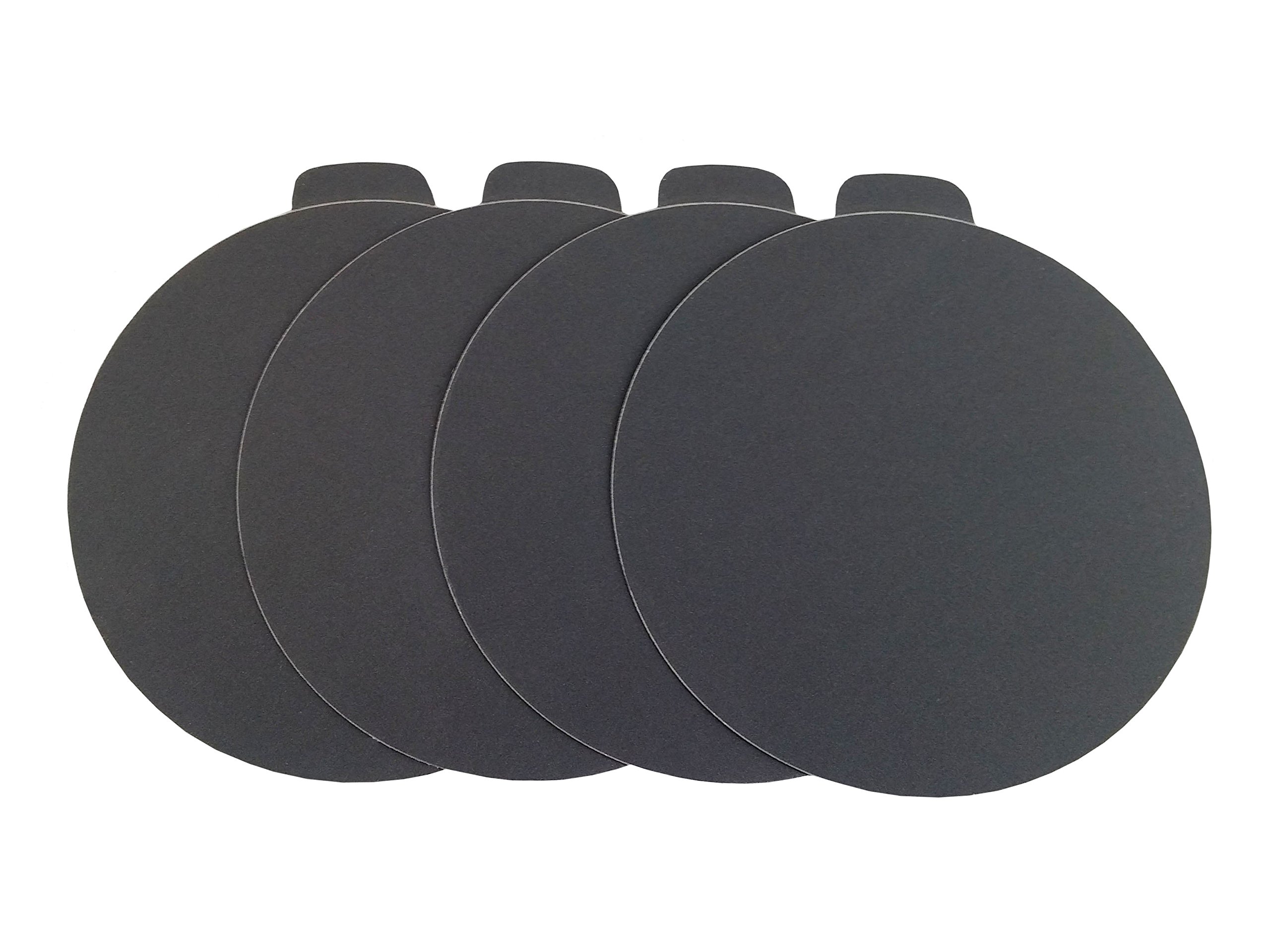 STARCKE Premium 5" Silicon Carbide Heavy Duty Adhesive PSA Tab Sanding Discs | For Glass, Metal, Concrete, Composites, and Wood (100 Pack, 220 Grit)