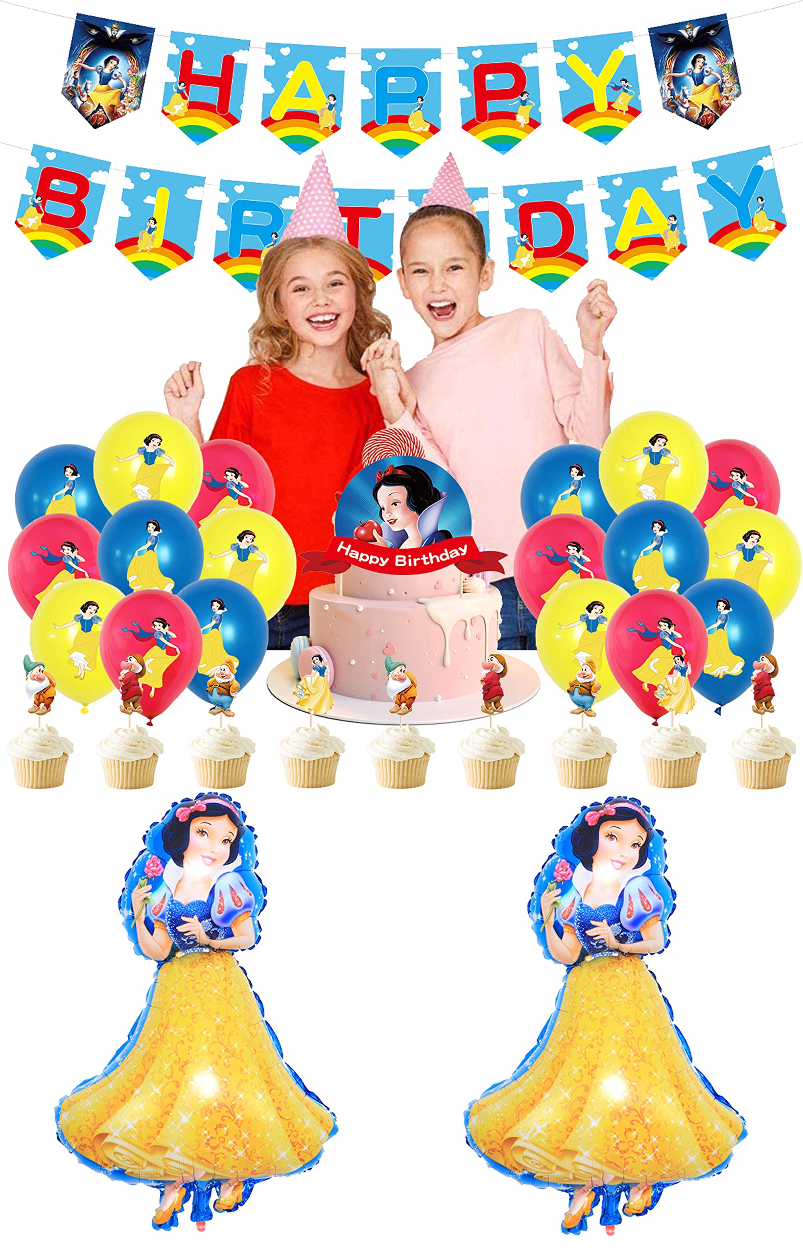 Buy Party Supplies Snow White Birthday Decorations Snow White Balloons