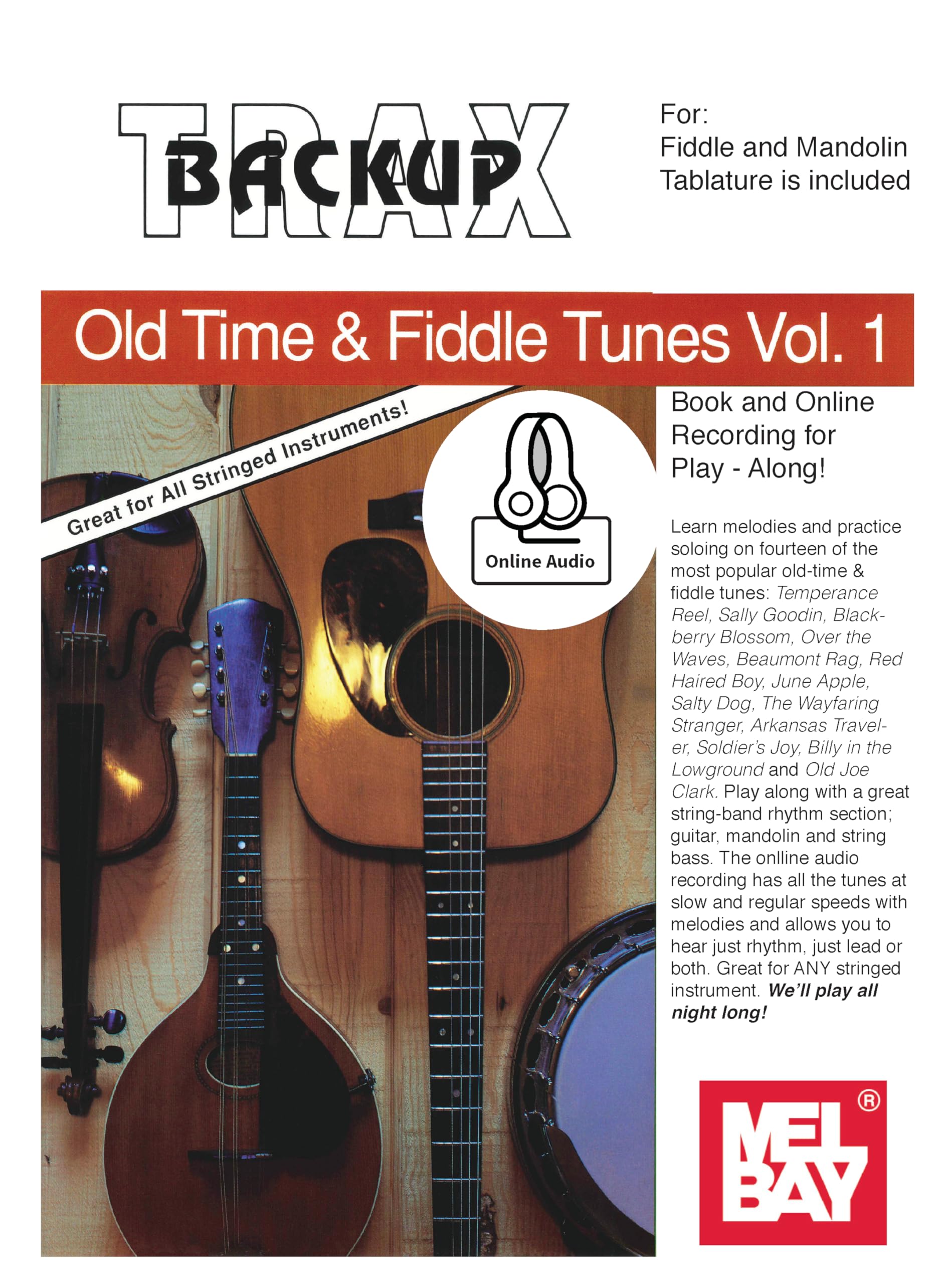 Backup Trax/Old Time & Fiddle Tunes for Fiddle & Mandolin: Includes Online Audio